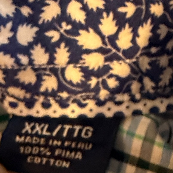 NWOT Tommy Bahama Multicolor Striped Shirt with Blue Floral Cuffs - Picture 10 of 10